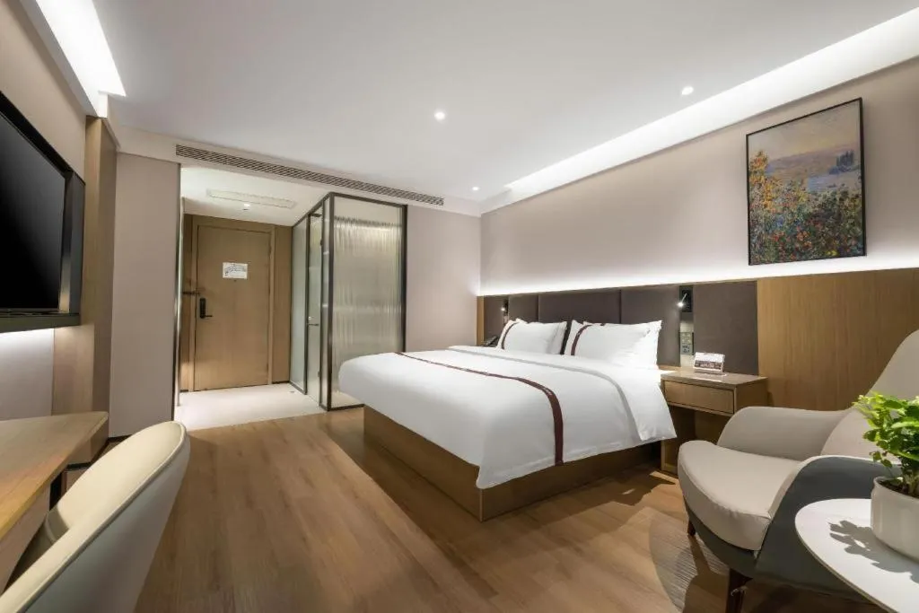 Bed in GYA Hotel Taiyuan Jinyang Street Grand Shanxi Hospital