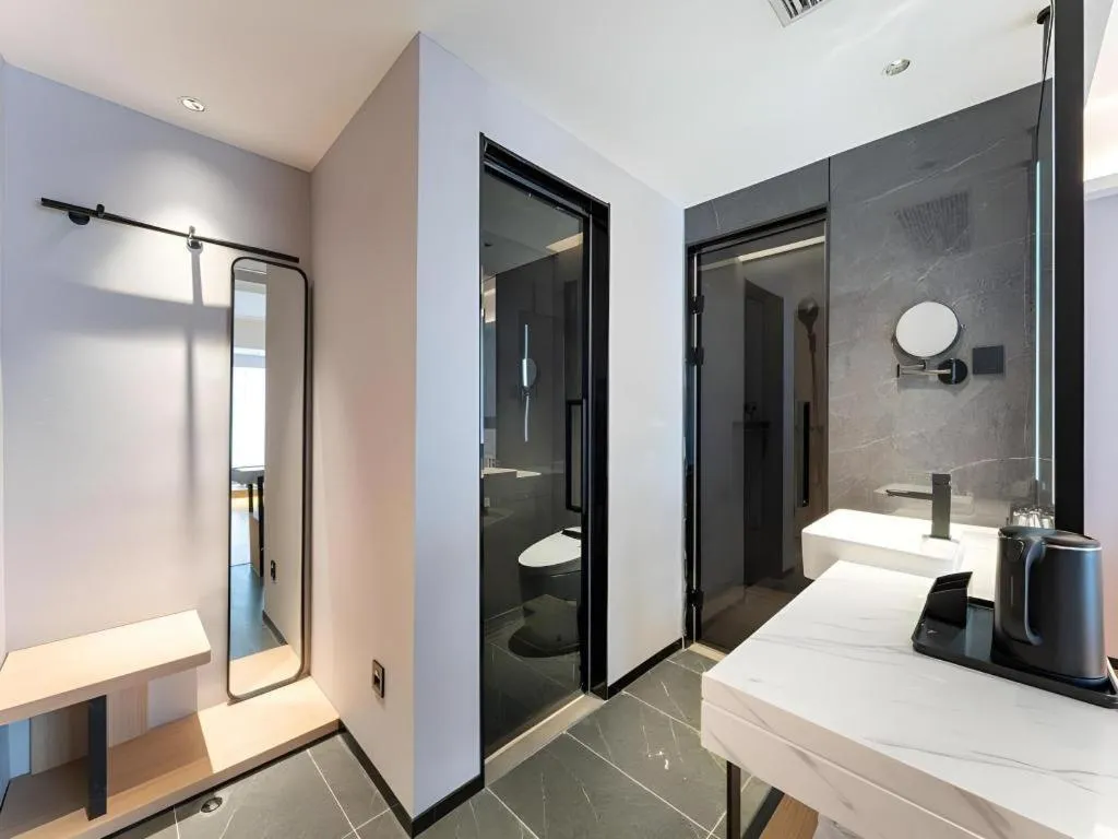 Bed in GreenTree Inn Jinan West Station Exhibition Center