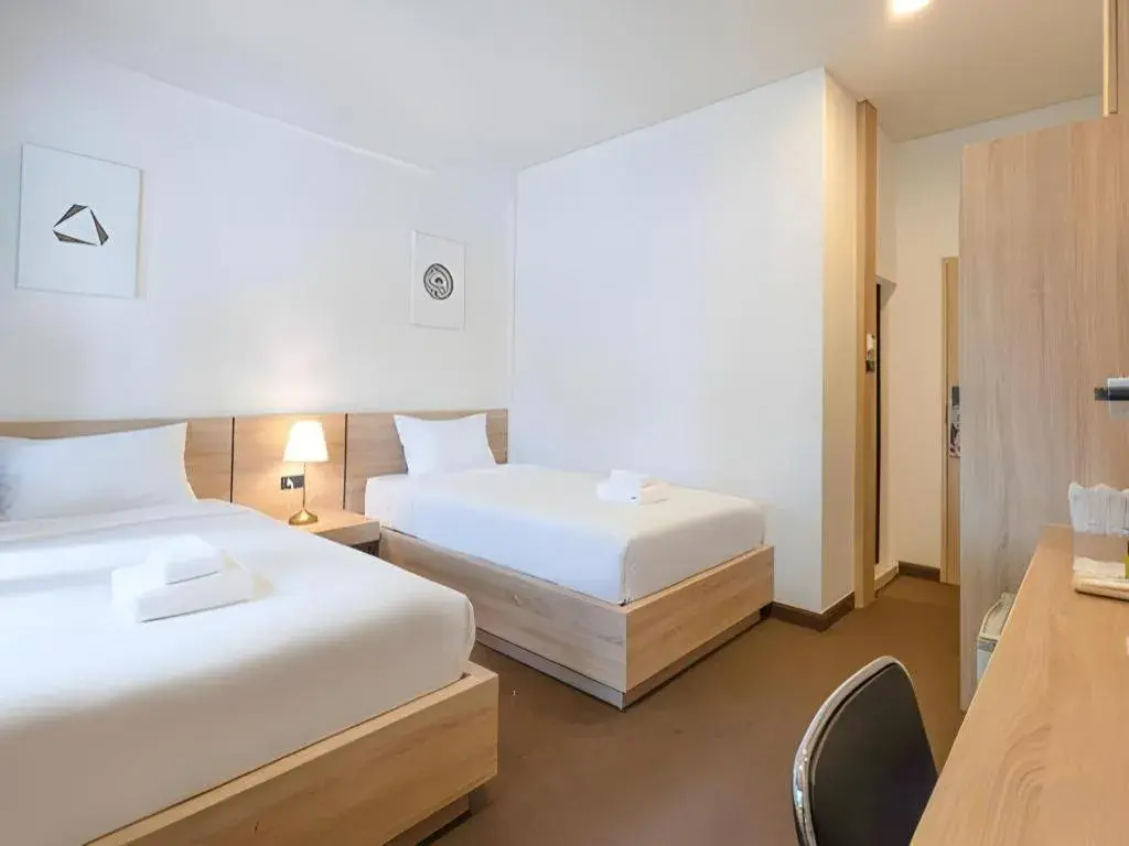 Bed in B2 Phayao Boutique & Budget Hotel Bed in B2 Phayao Boutique & Budget Hotel