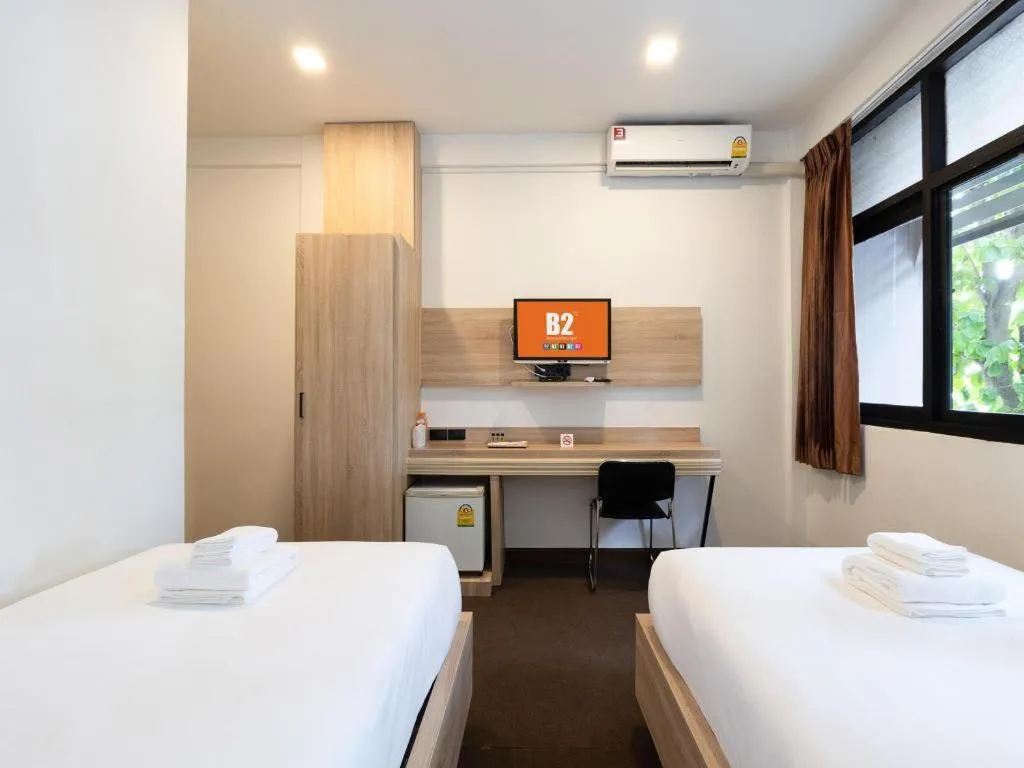 Bed in B2 Phayao Boutique & Budget Hotel