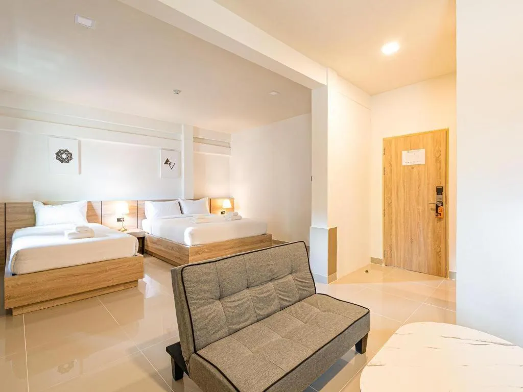 Bed in B2 Phayao Boutique & Budget Hotel