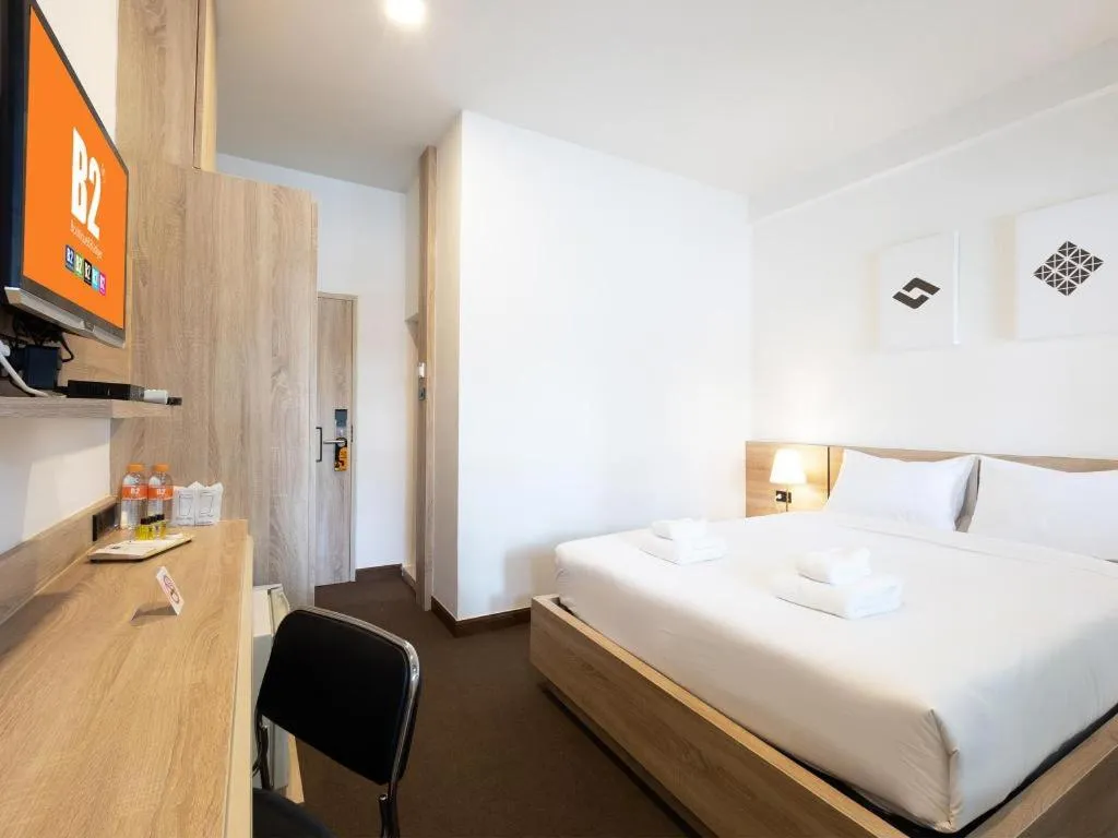 Bed in B2 Phayao Boutique & Budget Hotel