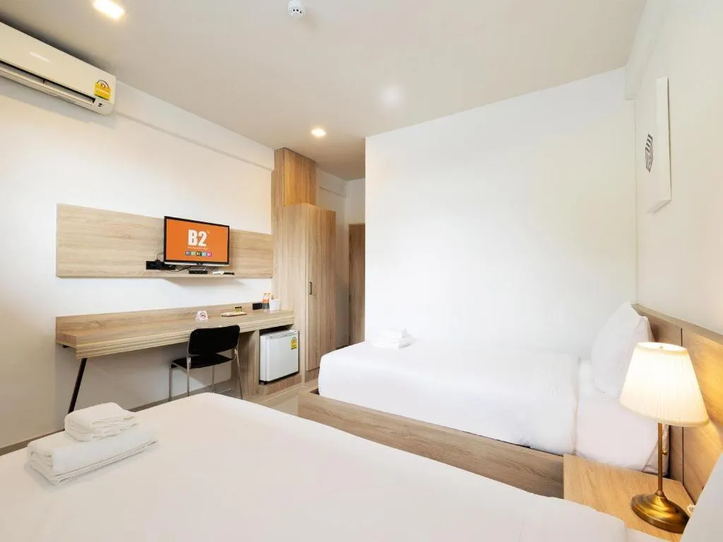 Bed in B2 Phayao Boutique & Budget Hotel