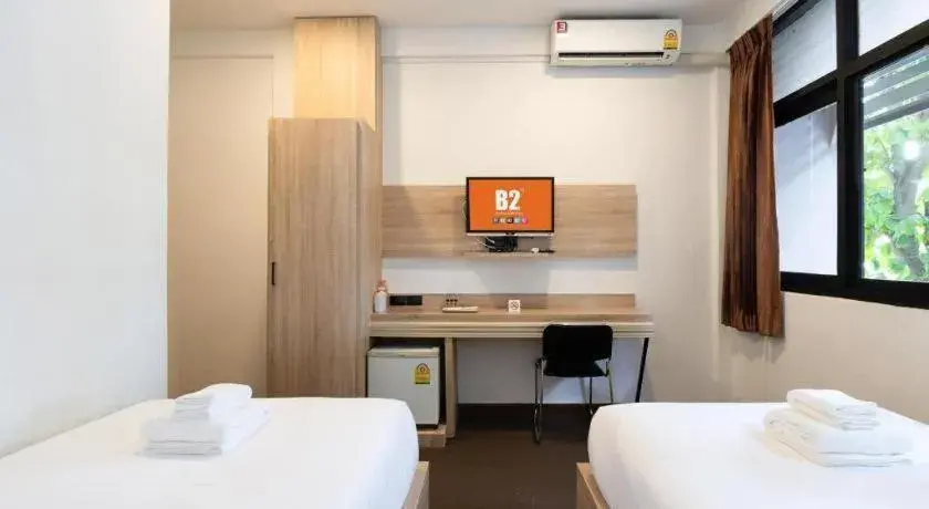 Bed in B2 Phayao Boutique & Budget Hotel Bed in B2 Phayao Boutique & Budget Hotel