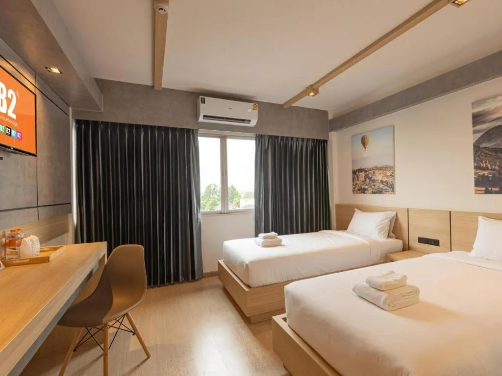 Bed in B2 Surat Thani Boutique & Budget Hotel