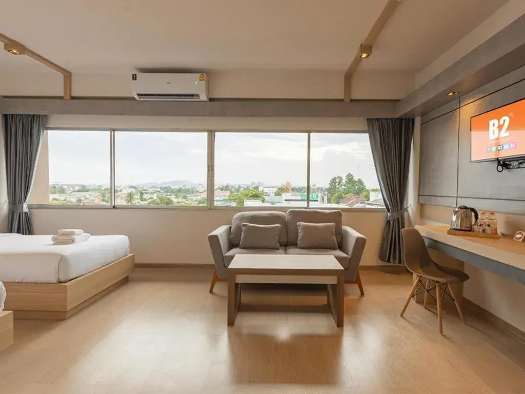 Bed in B2 Surat Thani Boutique & Budget Hotel Bed in B2 Surat Thani Boutique & Budget Hotel