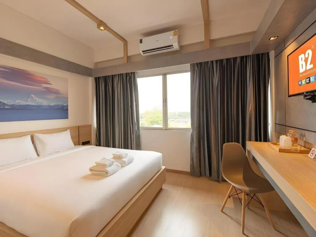 Bed in B2 Surat Thani Boutique & Budget Hotel