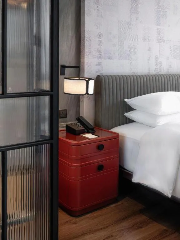 Bed in Mumian Rizhao Hotel