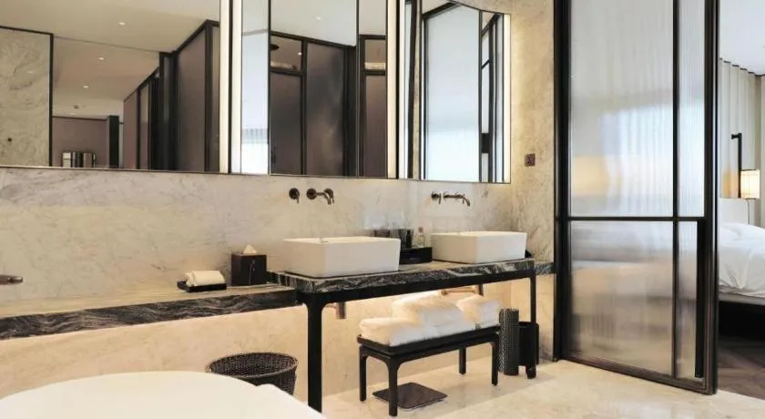 Bed in Mumian Rizhao Hotel