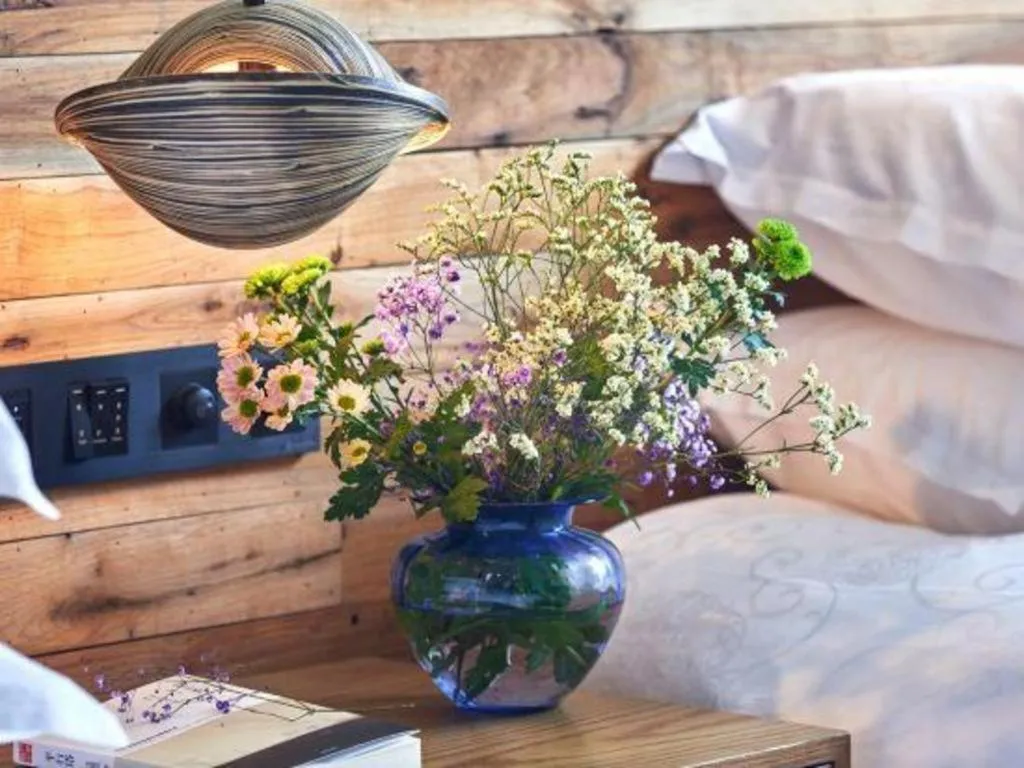 Bed in Yiqi Ecological Art Hotel Hangzhou Xixi Wetland Park Branch