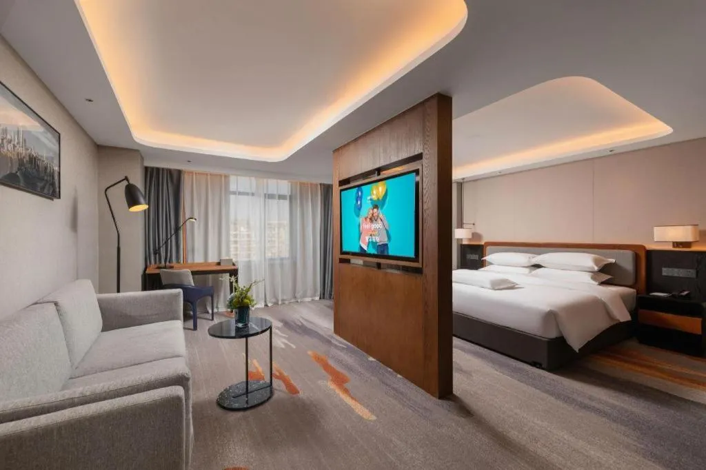 Bed in Park Inn Guangzhou Railway Station Yuexiu International Convention Center