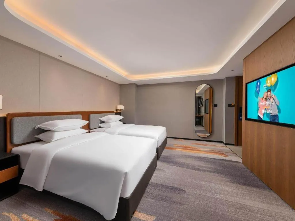 Bed in Park Inn Guangzhou Railway Station Yuexiu International Convention Center