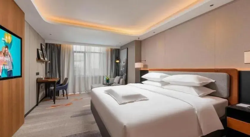 Bed in Park Inn Guangzhou Railway Station Yuexiu International Convention Center Bed in Park Inn Guangzhou Railway Station Yuexiu International Convention Center