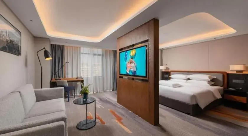 Bed in Park Inn Guangzhou Railway Station Yuexiu International Convention Center Bed in Park Inn Guangzhou Railway Station Yuexiu International Convention Center