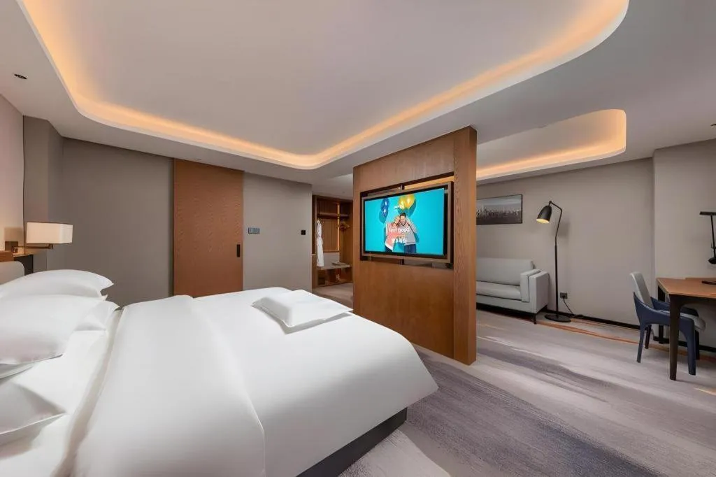 Bed in Park Inn Guangzhou Railway Station Yuexiu International Convention Center