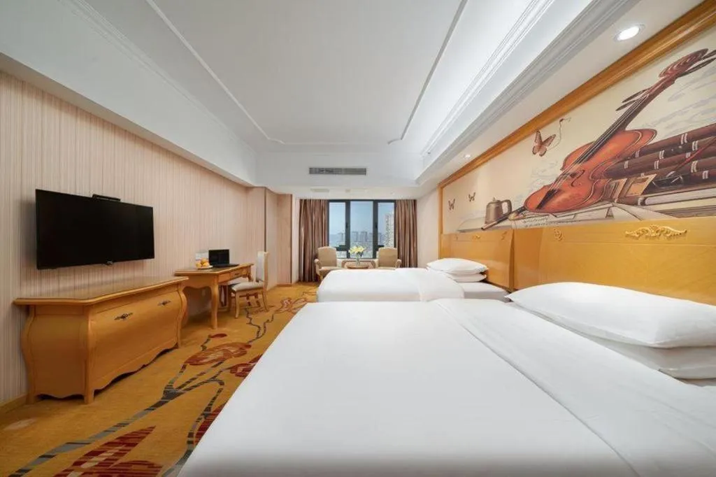 Bed in Borrman Hotel Nanning Anji Wanda Plaza Sulu Metro Station