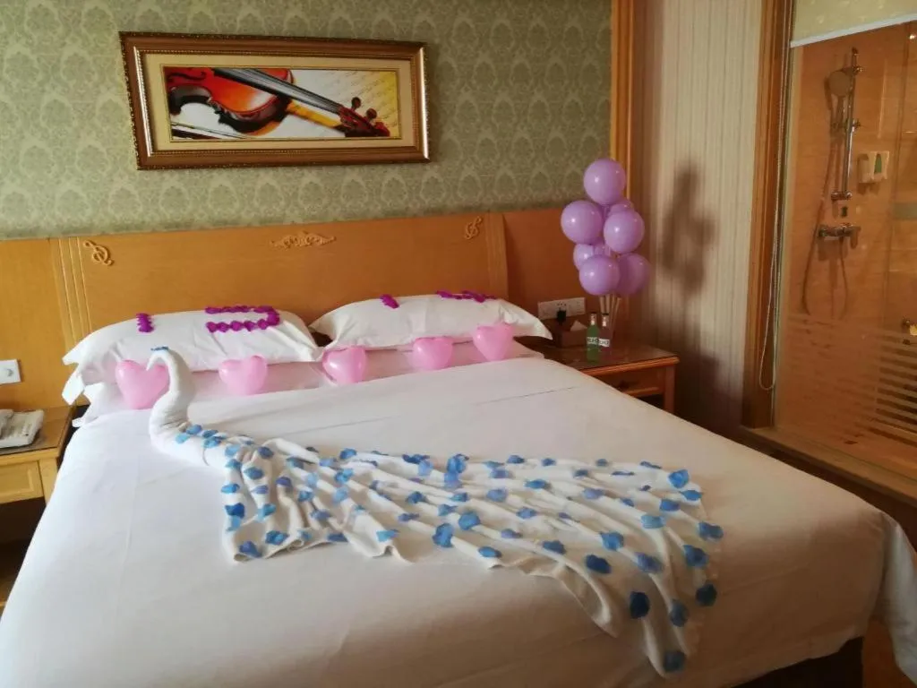 Bed in Borrman Hotel Nanning Anji Wanda Plaza Sulu Metro Station