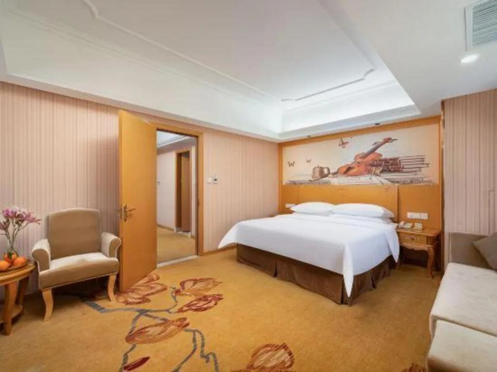 Bed in Borrman Hotel Nanning Anji Wanda Plaza Sulu Metro Station
