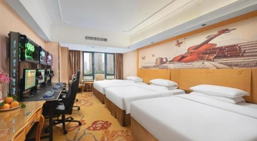 Bed in Borrman Hotel Nanning Anji Wanda Plaza Sulu Metro Station