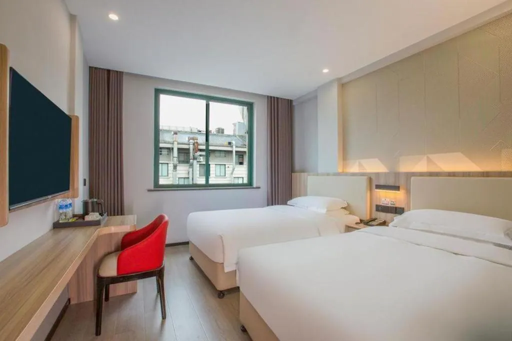 Bed in Borrman Hotel Jinhua Yiwu International Trade Mall