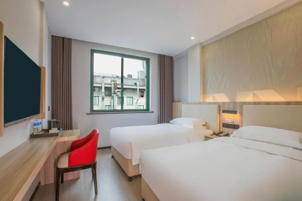 Bed in Borrman Hotel Jinhua Yiwu International Trade Mall