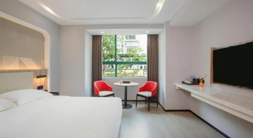 Bed in Borrman Hotel Jinhua Yiwu International Trade Mall