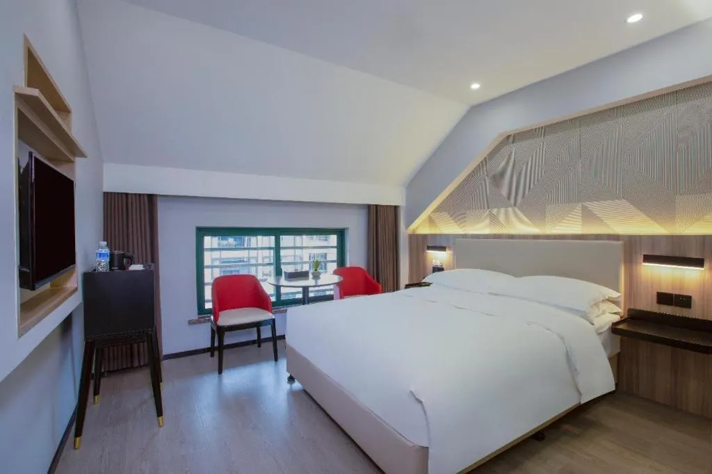 Bed in Borrman Hotel Jinhua Yiwu International Trade Mall