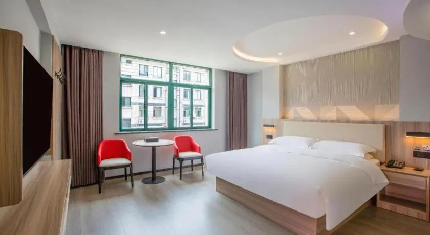 Bed in Borrman Hotel Jinhua Yiwu International Trade Mall