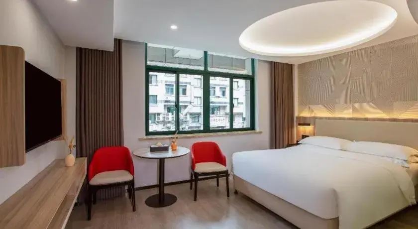 Bed in Borrman Hotel Jinhua Yiwu International Trade Mall Bed in Borrman Hotel Jinhua Yiwu International Trade Mall