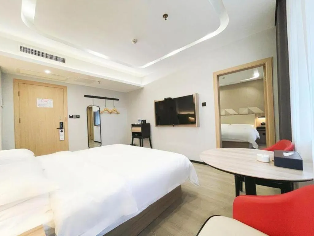Bed in Borrman Hotel Jinhua Yiwu International Trade Mall