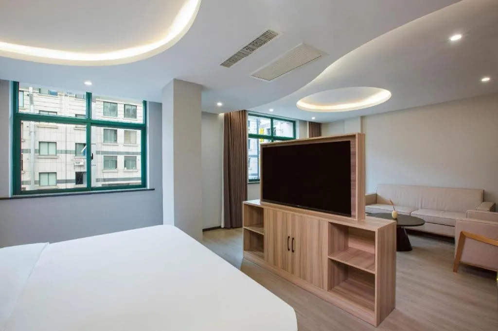 Bed in Borrman Hotel Jinhua Yiwu International Trade Mall