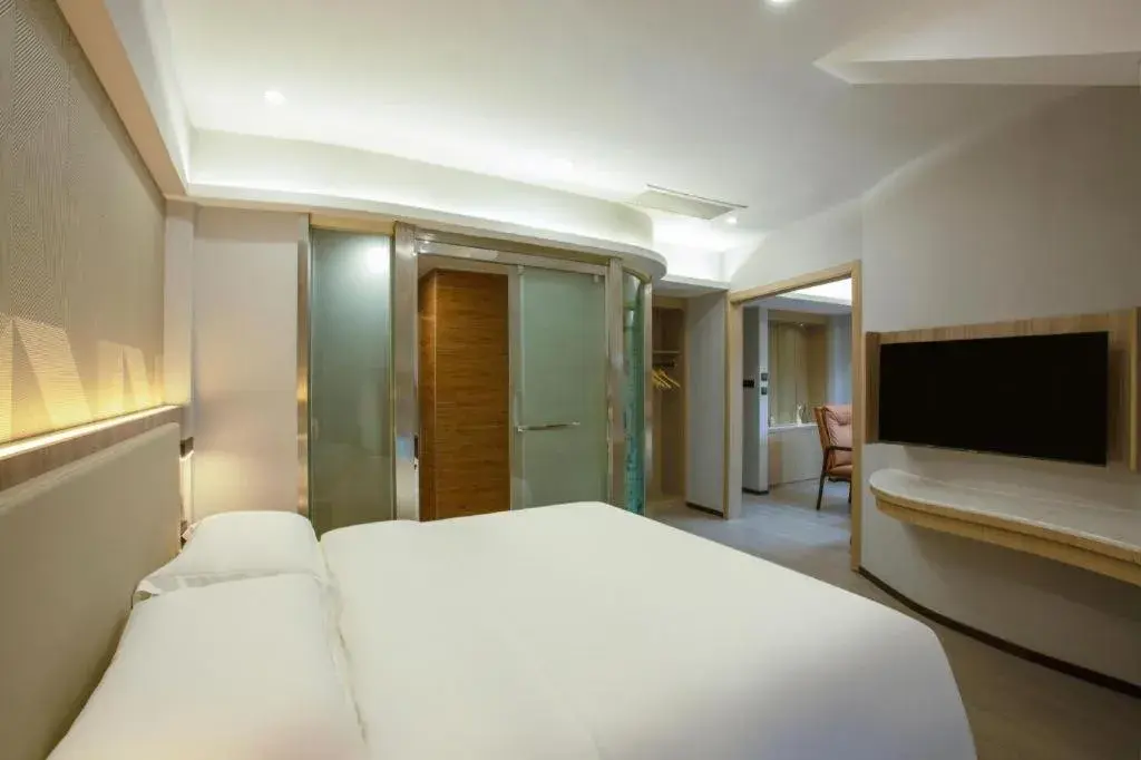 Bed in Borrman Hotel Jinhua Yiwu International Trade Mall Bed in Borrman Hotel Jinhua Yiwu International Trade Mall