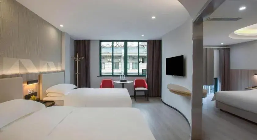 Bed in Borrman Hotel Jinhua Yiwu International Trade Mall Bed in Borrman Hotel Jinhua Yiwu International Trade Mall