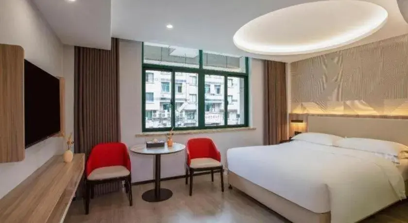 Bed in Borrman Hotel Jinhua Yiwu International Trade Mall Bed in Borrman Hotel Jinhua Yiwu International Trade Mall