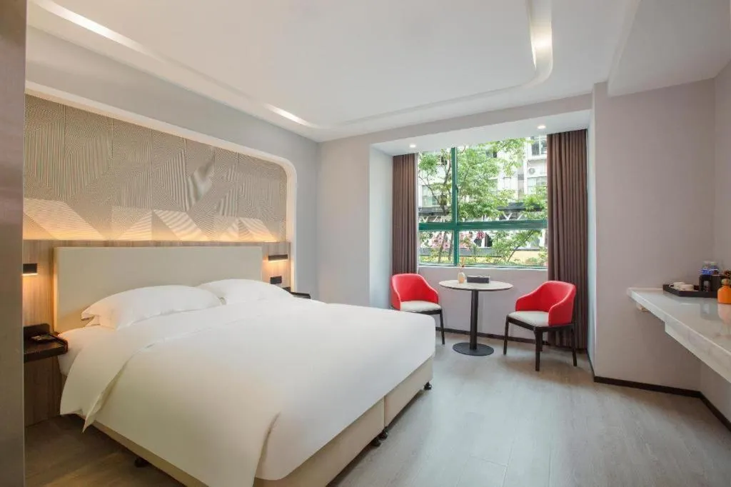 Bed in Borrman Hotel Jinhua Yiwu International Trade Mall