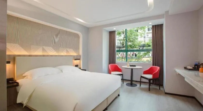 Bed in Borrman Hotel Jinhua Yiwu International Trade Mall