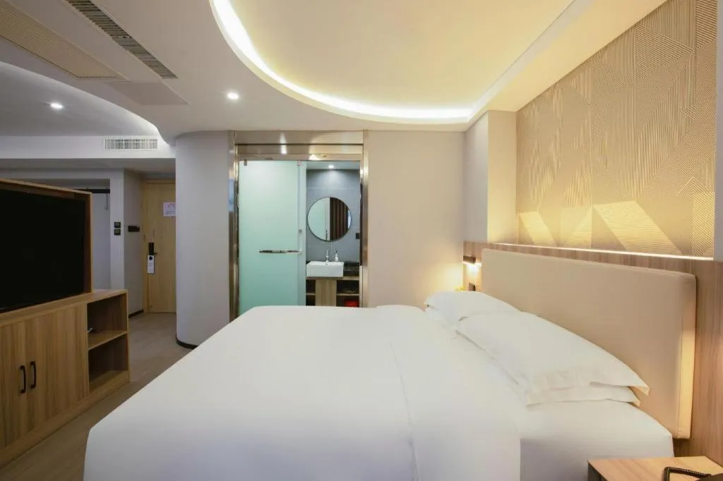 Bed in Borrman Hotel Jinhua Yiwu International Trade Mall