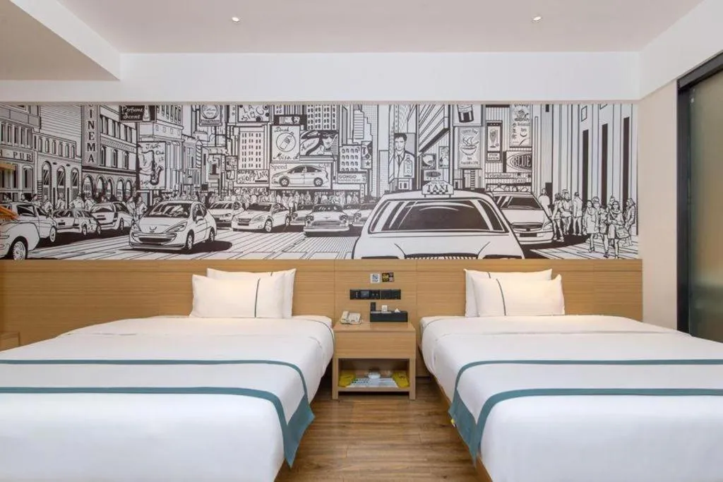 Bed in City Comfort Inn Changsha Sifangping University of National Defense Science and Technology