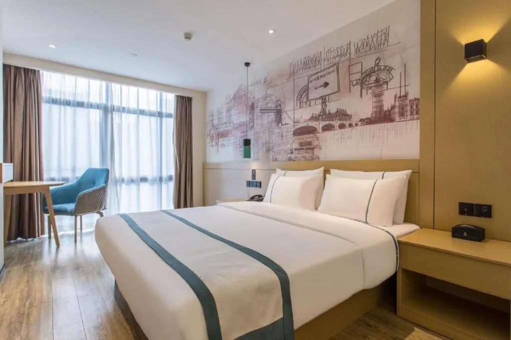 Bed in City Comfort Inn Changsha Sifangping University of National Defense Science and Technology