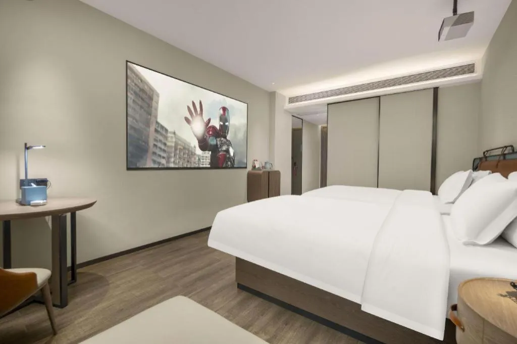 Bed in Echarm Hotel Changsha Huanghua Airport