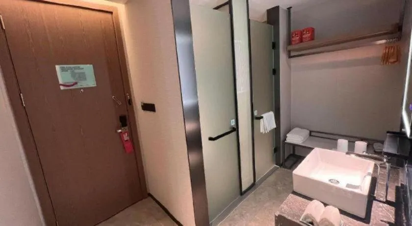 Bed in Echarm Hotel Changsha Huanghua Airport