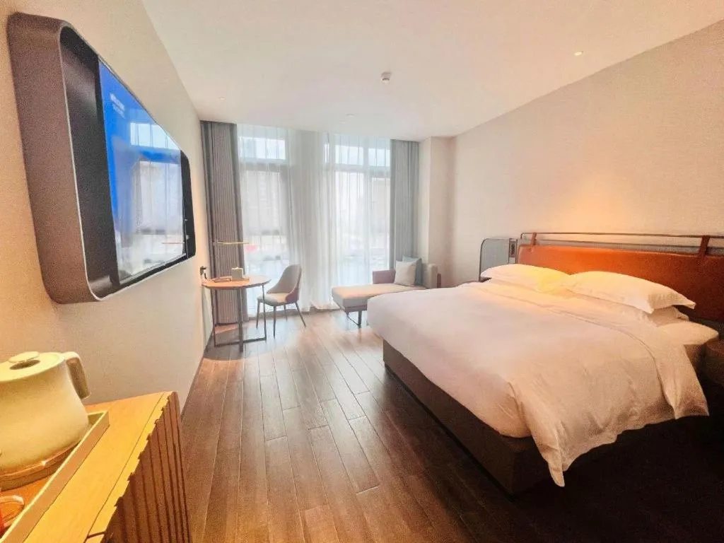 Bed in Echarm Hotel Changsha Huanghua Airport