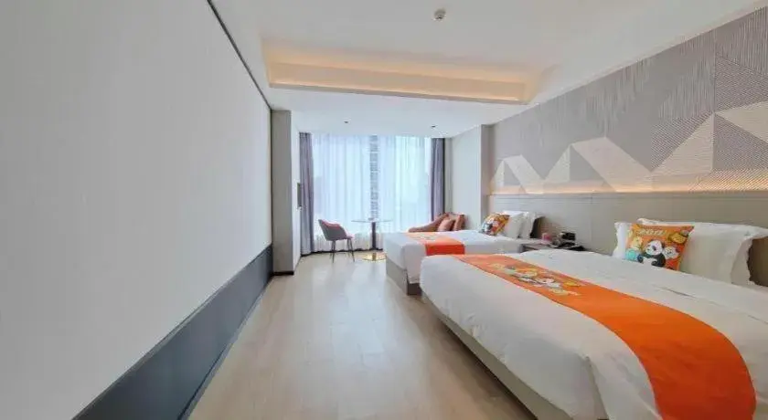 Bed in Borrman Hotel Yongzhou Lingling Ancient Town Government Bed in Borrman Hotel Yongzhou Lingling Ancient Town Government