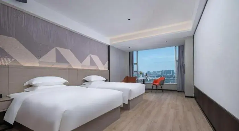 Bed in Borrman Hotel Yongzhou Lingling Ancient Town Government Bed in Borrman Hotel Yongzhou Lingling Ancient Town Government