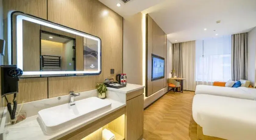 Bed in Borrman Hotel Zhangzhou Baolong Plaza Bed in Borrman Hotel Zhangzhou Baolong Plaza