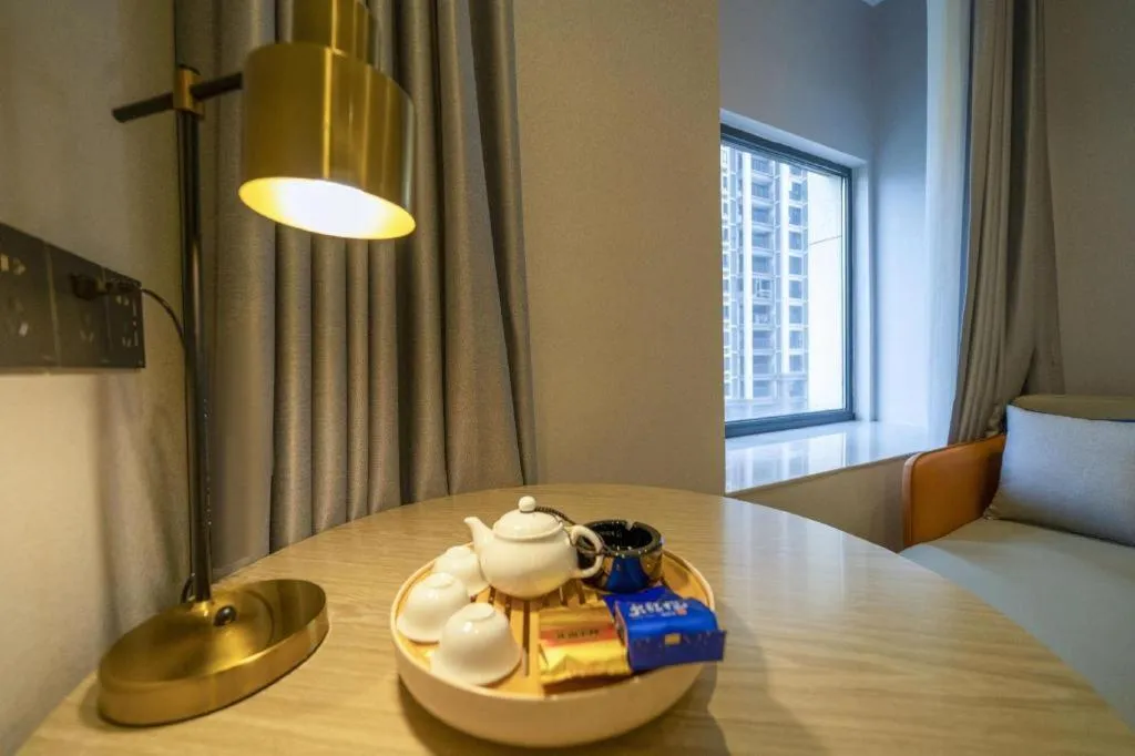 Bed in Borrman Hotel Zhangzhou Baolong Plaza