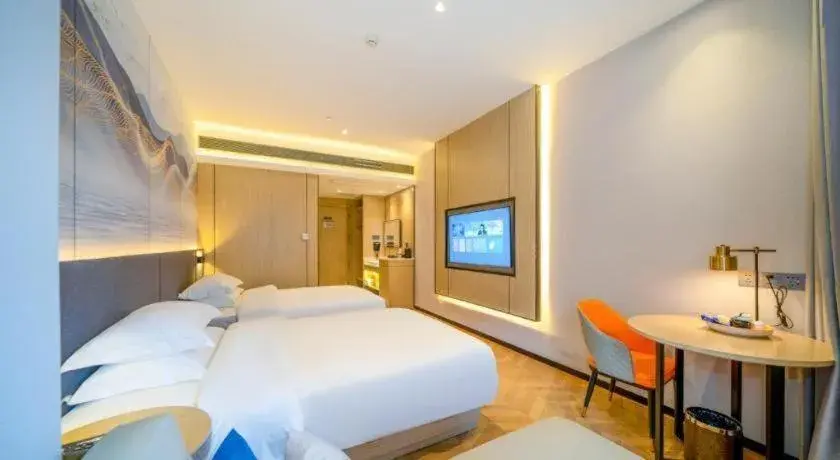 Bed in Borrman Hotel Zhangzhou Baolong Plaza Bed in Borrman Hotel Zhangzhou Baolong Plaza