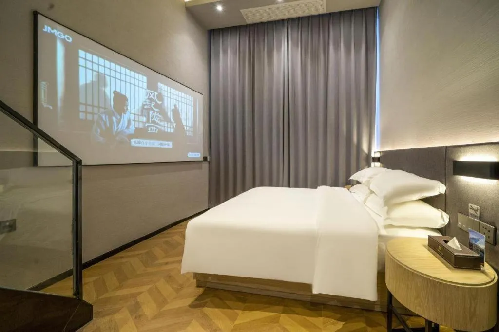 Bed in Borrman Hotel Zhangzhou Baolong Plaza