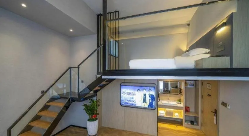 Bed in Borrman Hotel Zhangzhou Baolong Plaza