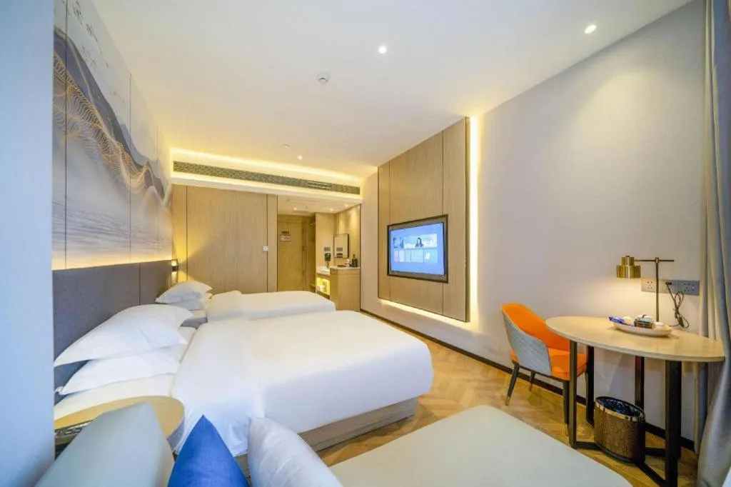 Bed in Borrman Hotel Zhangzhou Baolong Plaza